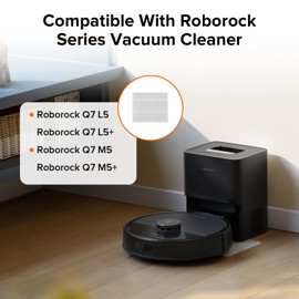 roborock Washable Filter for Roborock Q7 M5, Q7 M5+, Q7 L5, Q7 L5+ Robot Vacuum Cleaners (2Pcs), Replacement Washable Filter for Robotic Vacuum