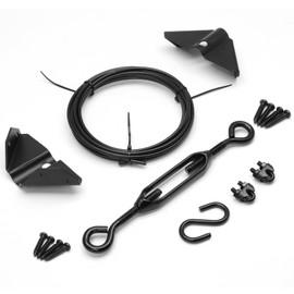 HARSKIYER Anti Sag Gate Kit 3 Pack, Cable with Turnbuckle (Black)
