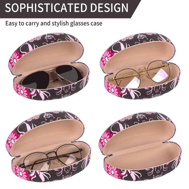 PG6 Oversized Hard Shell Sunglasses Case, Protective Holder for Extra