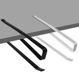 VELLUSTRA Kitchen Roll Holder without Drilling, Pack of 2 Paper Towel Roll Holder, Kitchen Roll Holder, Roll Holder Under Cabinet, Kitchen Bathroom Black + White, Space Saving and Modern Paper Roll