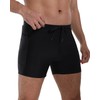 KGKE Men’s Square Leg Drawstring Swim Trunks Quick-Dry with Zip