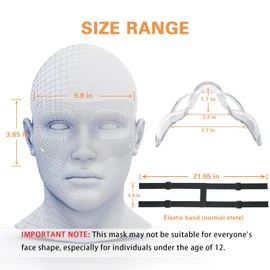 Nose Guard for Broken Nose, Protective Face Masks for Basketball and Soccer Sports,Adjustable Face Mask with Foam Padding for Men and Women, Clear