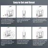 2 Pack Heavy Duty Weatherproof Padlock, Diyife Outdoor Combination Lock