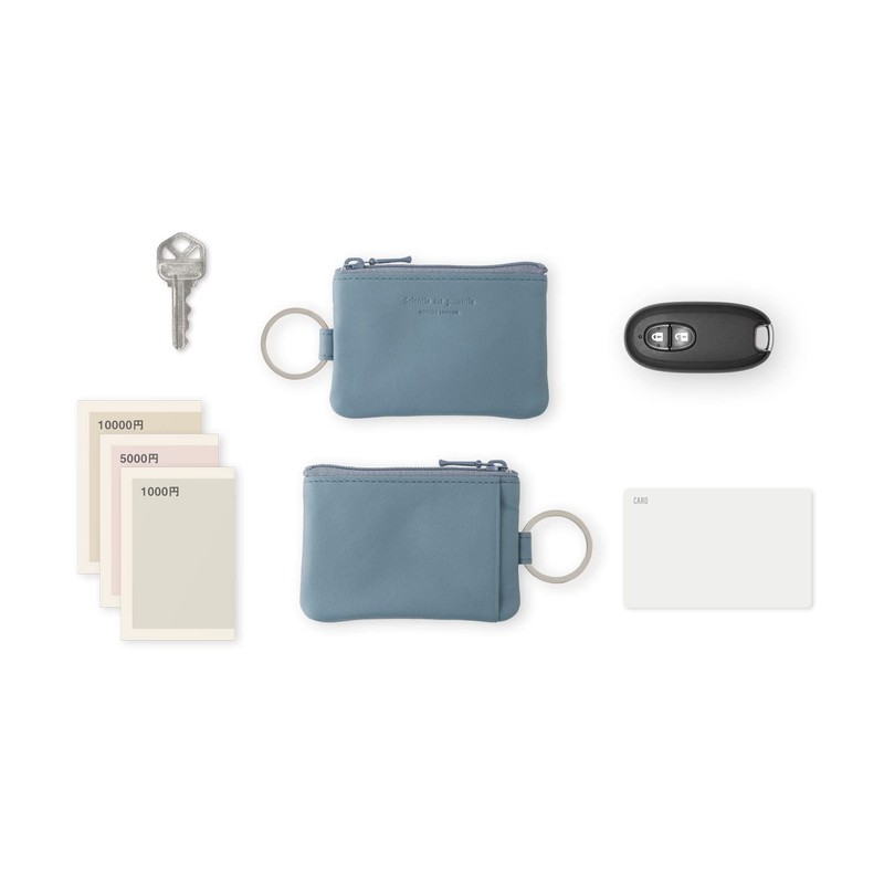 Slip-on Noir Key Pouch Mini Leather Black NSL-1803