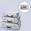 JianLing Combination Lock, Silver, Keyless, 3-Digit Password, Easy to Install,