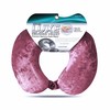 Cloudz Luxe Crushed Velvet Memory Foam Neck Pillow with Sleep