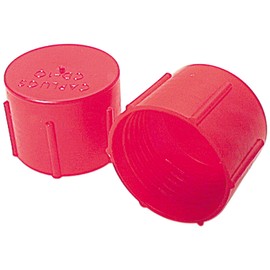 Allstar ALL50803 Red Plastic Fitting Cap for -6AN and 9/16-18 Thread, (Pack of 20)