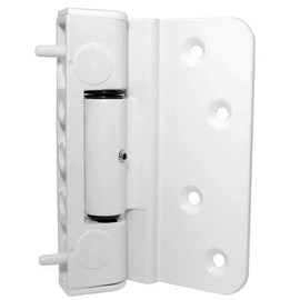 Fixrello Composite Door Hinge White | 1 x 3D Adjustable Butt Rebate Door Hinge | Hinge and Body Included | Up to 100kg Load Capacity in 3 Hinges (One Hinge)
