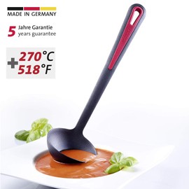 Westmark Gallant Plus 29562275 Soup Ladle Heat Resistant up to 270 °C PPA Length 31.5 cm Black / Red