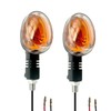 2Pcs Motorcycle Turn Signals Indicator Lights (Clear Shell)