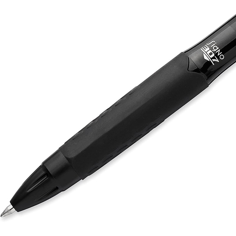 Uni-Ball Signo 307 - Fine Retractable Rollerball Pen - 6