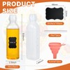 Supkiir Condiment Squeeze Bottles 16oz with Flip Top Lid, 5Pcs