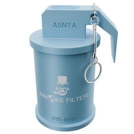 VNASNST Personal Smoke Air Filter - Replaceable HEPA Filter,Suitable for Capturing Smoke and Removing Odors in Cars, Offices and Bedrooms, Durable for 500 Times of Use, Easy Breathing(Blue)