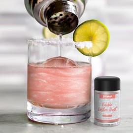 Foodhoo Pink Luster Dust Edible, Food Grade Edible Glitter Sprinkles, Edible Shimmer Dust, Tasteless Edible Glitters for Drinks, Cocktails, Cakes, 7g/bottle