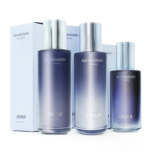 Ohui Age Recovery 3-piece set (softener + emulsion + essence)