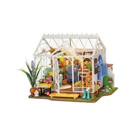 Rowood Wooden Dollhouse DIY Miniature House Kit,Tiny House Kits to Build to Live in,Mayberry Street Craft Model Kits for Adults with LED,Birthday Gift/Home Decor for Family Friends-Dreamy Garden House