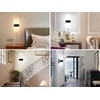 Plug in Wall Sconce with Remote Control, 3000K-6500K Stepless Color