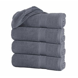 EXCELSIOR INT NEW Gray Color ULTRA SUPER SOFT LUXURY PURE  100% COTTON BATH TOWELS