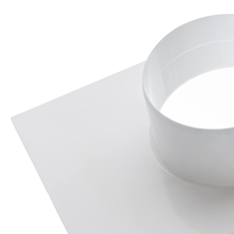 EUROPLAST 125mm / 5 Inch Straight Duct Connector with Flange