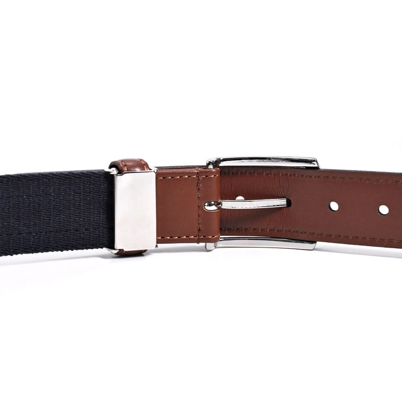 Lacoste LB71570 Men's Casual Belt with Cowhide Leather, navy