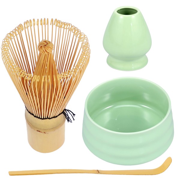 4Pcs Japanese Matcha Tea Set, Matcha Traditional Starter Set with