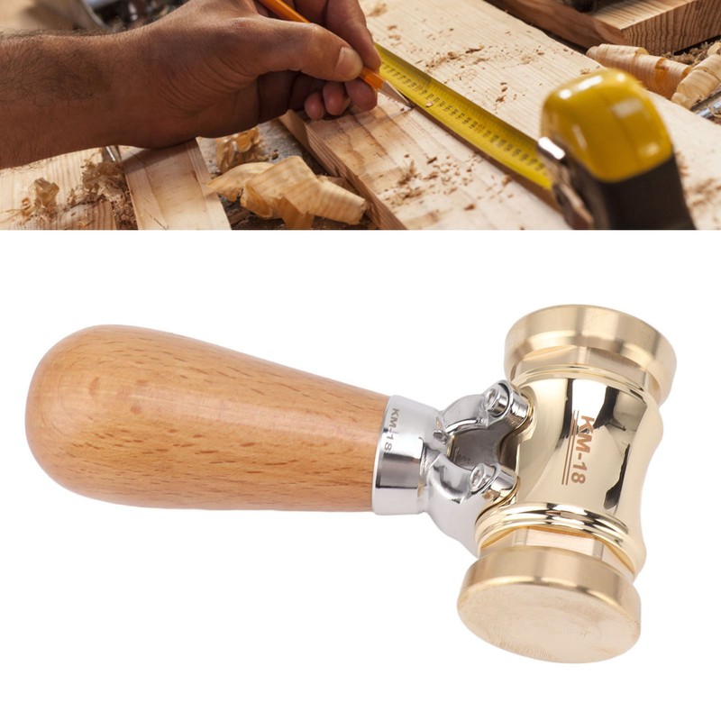 Woodworking Chisel Mallet Beech Wood Carpenter Hammer with Replaceable Solid