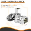 5-PCs HeSun Angle Stop Valve, 1/2" FIP X 3/8" OD