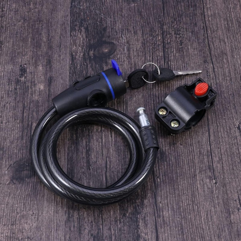 Candado de Cable Antirrobo para Bicicleta Motocicleta con Soporte de