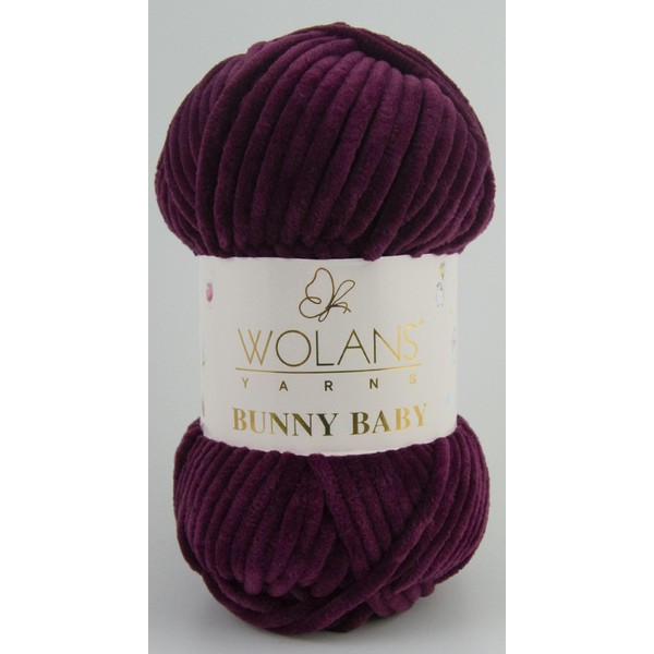 Wolans Bunny Baby Chenile Style Yarn Wool 72 Colours Available