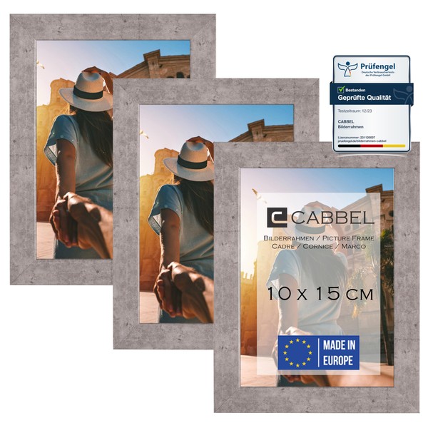 CABBEL Set of 3 Picture Frames 10 x 15 cm,
