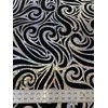 Swirl Hologram Snake Design Foil on Polyester Spandex Velvet Fabric