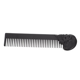 Ipetboom 2pcs Skull Design Portable Beard Comb Double-sided Hairdressing Tool Men's Beard Brush Hair Comb for Men