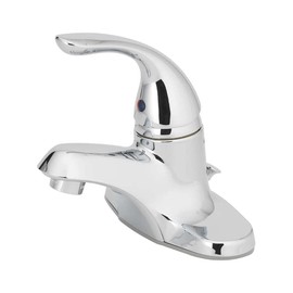 Oakbrook Lavatory Faucet with Pop-Up Single Handle 4" 1.5 Gpm Chrome Finish Lever Handle