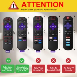 Fintie Fintie Protective Case for Roku Voice Remote Pro (2nd Edition), CaseBot Lightweight Anti Slip Kids-Friendly Shockproof Silicone Remote Cover for Roku Ultra 2024 / RCB1R Controller, Green Glow