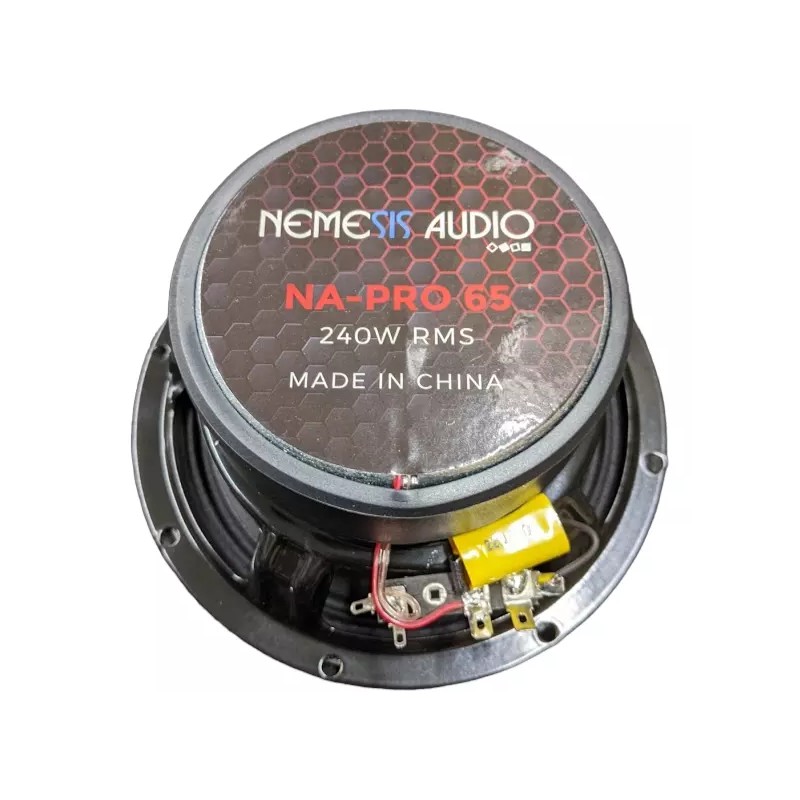 Nemesis Audio NA-PRO65 6.5" 240W Midrange Speaker with Built-in Bullet