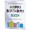 Happy Birthday Buddy - Birthday Card For Buddy