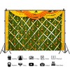 Baocicco 5x3ft India Pooja Photography Backdrop Yellow Flower Green Flower