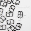 Framendino, 20 Pack Black Rectangular Metallic Single Prong Pin Shoes