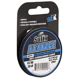 Sufix Fluorocarbone Advance Fc - 50 m - D.0.20 mm - R.3.5 kg - Clear - SAVFC205C50 - ASU471153