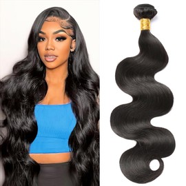 Body Wave Bundles Human Hair Extensions 32 Inch 100% Unprocessed Brazilian Human Hair Bundle Natural Black Hair Extensions