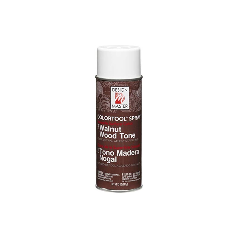 Glossy Stain Aerosol Spray 12oz-Walnut Wood Tone