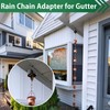 FOROIRON 4 Pack Rain Chain Adapter for Gutter Rain Chain