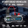 Car Jump Starter, 4000A Peak 24000mAh, 100W PD Fast Charging,