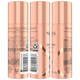 Nexxus Travel Hairspray, Comb Thru Flexible Hold 4-Pack – 72-Hour Anti-Humidity Shield, 48-Hour Frizz Control, Rose Fragrance, 1.5 Oz Ea