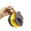 Waxed Canvas Foldable Dog Bowl (Yellow)
