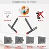 Barkan Universal Soundbar Mount, Adjustable Bracket for Mounting Above or