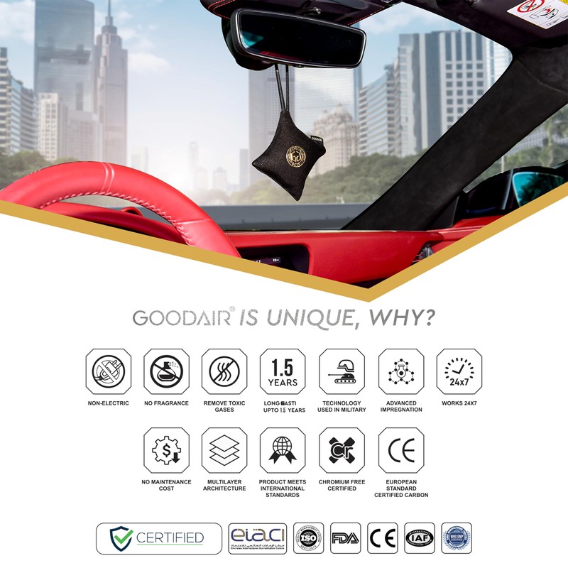 GOODAIR HEPA Car Air Purifier Bag & Pouch | 75g