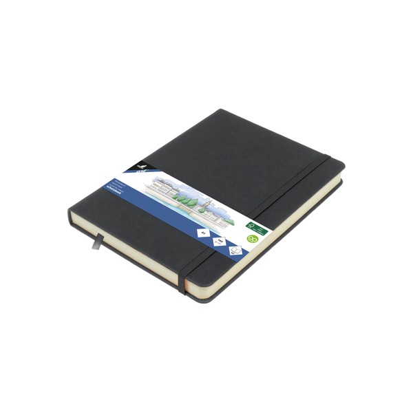Kangaro Art Sketchbook A5 Cold Grey PU Hard Cover 80
