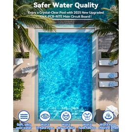 GLX-PCB-RITE 2025 New Upgraded Main Circuit Board and GLX-PCB-DSP Display Board Fits Hayward Goldline Aqua Rite Saltwater Chlorinator, for Pool Chlorinators Replacement Hayward Aquarite Circuit Board