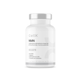 CellX NMN 1000 mg  Trans-Resveratrol 160 mg 99  TMG y BioPerine  Precursor de NAD  60 Cápsulas  30 Porciones                                          